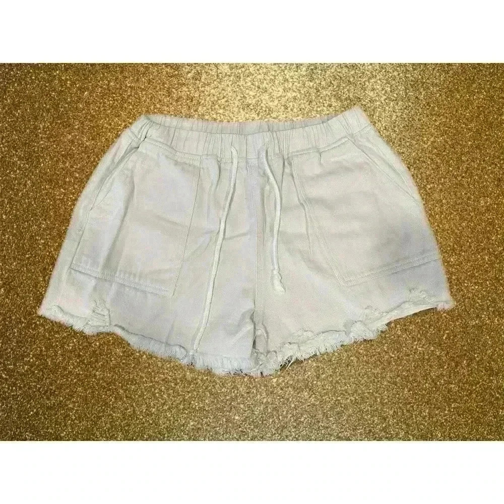 Womens White Shorts Size L (0159)